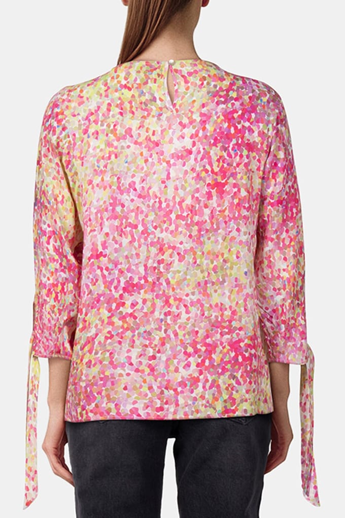 Rich & Royal Printed Blouse Pink Cosmos Maat: 36 | Blouses Outlet | Dames | Roze