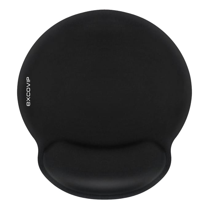 EXCO Ergonomische muismat met polssteun Rust Memory Foam Antislip rubberen basis Comfortabele muismat voor computer Kantoor Thuis Black