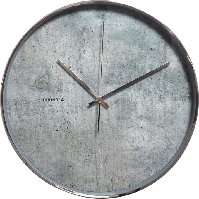 Klok wand Cloudnola Structure Cement Beton look Ø 40cm