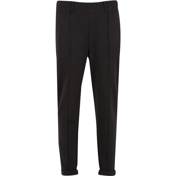 Urban Classics - Cropped Interlock Chino Heren joggingbroek - M - Zwart