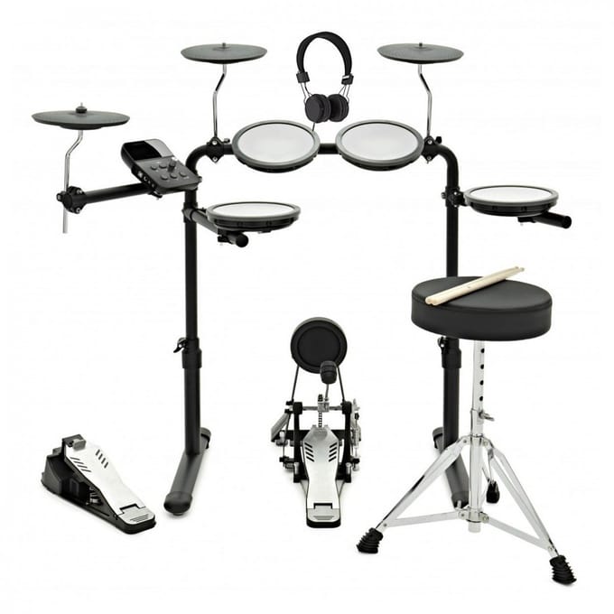 VISIONDRUM+ Elektronisch Drumstel met Kruk en Hoofdtelefoon