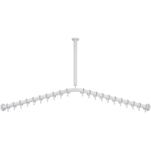 HEWI Series 477/801 curtain rod with ceiling suspension 801.34B1061 98