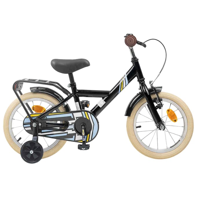 vidaXL - Kinderfiets - 12 - Inch - voor - 2-4 - jaar - oud - Zwart