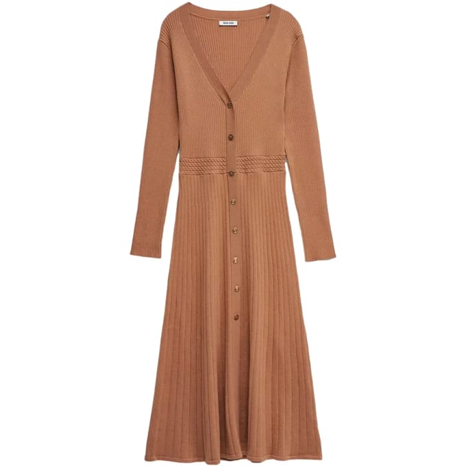 Ribgebreide Trui Jurk Dames Salsa Jeans
