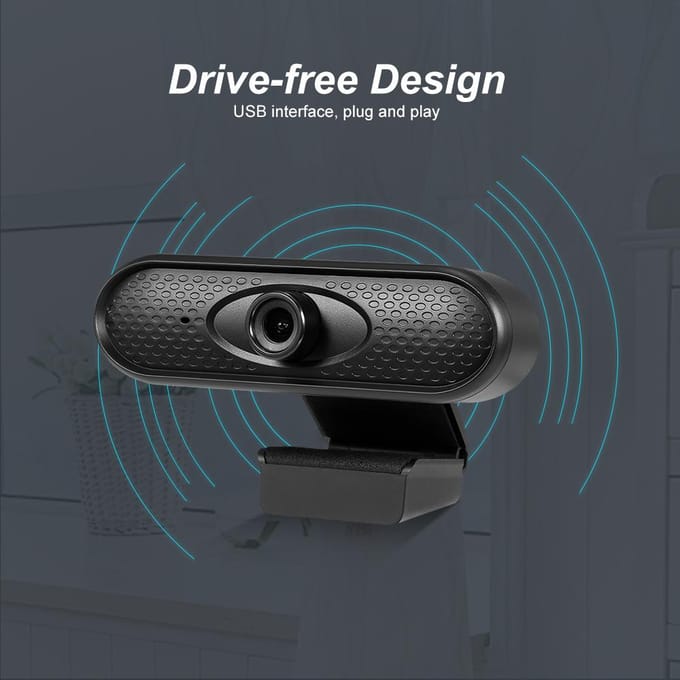 1080P Webcamera Handmatige focus USB-webcam Computercamera Ingebouwde microfoon Camera zonder aandrijving voor zwart