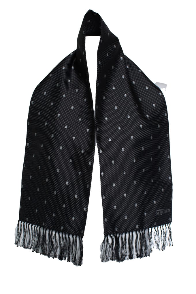Alexander McQueen, gepunte schedel tuxedo sjaal