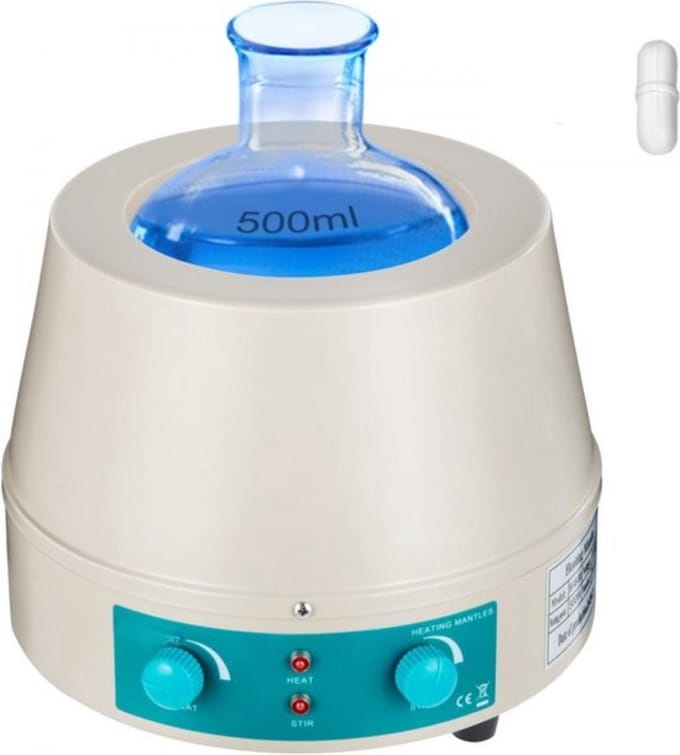 Laboratorium verwarmingsmantel - 500 ml - Thermostaat & temperatuurinstelling