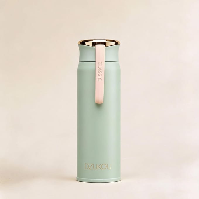 Dzukou Nameri - Thermosfles - RVS - 450 ml - Groen - Lekvrij