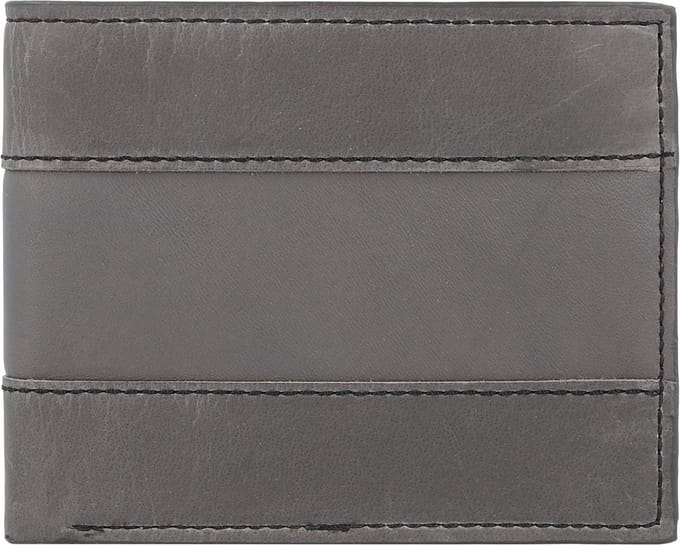FOSSIL Kaarthoes Everett Bifold Flip ID Lead Gray Grijs