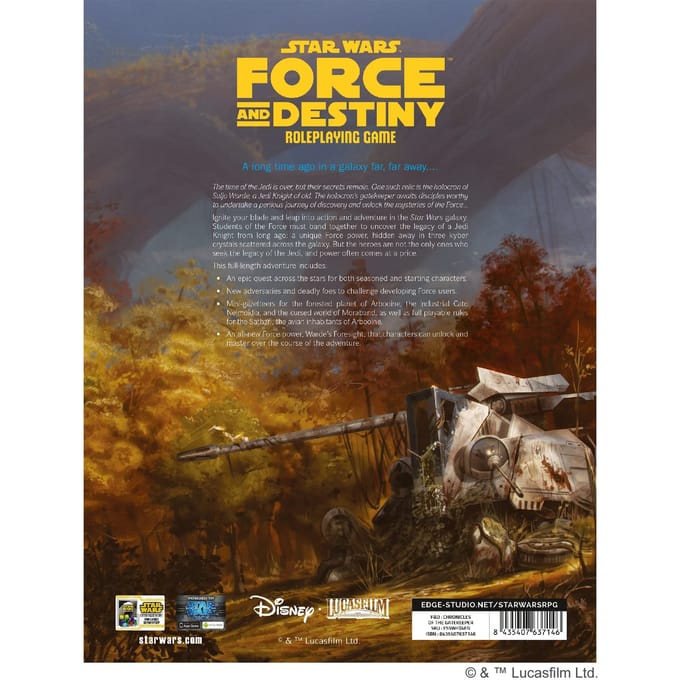 Star Wars RPG Force and Destiny: Chronicles of the Gatekeeper (EN)