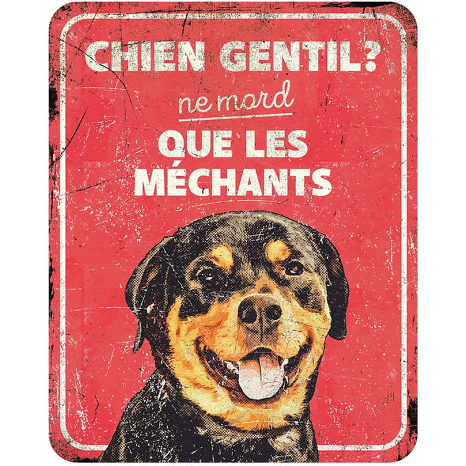 Rottweiler waarschuwingsbord van D&D Home