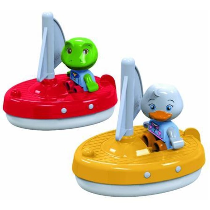 Big - AquaPlay - 2 Zeilboten + 2 Figuren - Waterbaanaccessoires