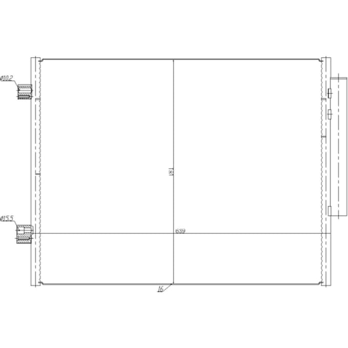 Condensor, airconditioning NRF 350458