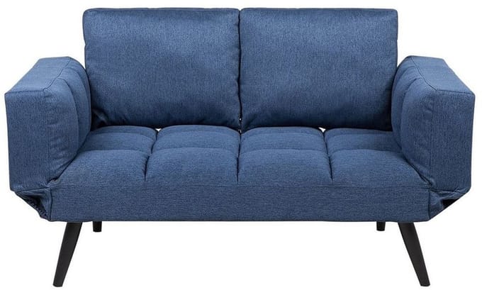 BREKKE - Slaapbank - Marineblauw - Polyester