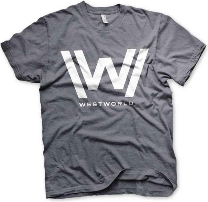 Westworld Heren Tshirt -XL- Logo Grijs