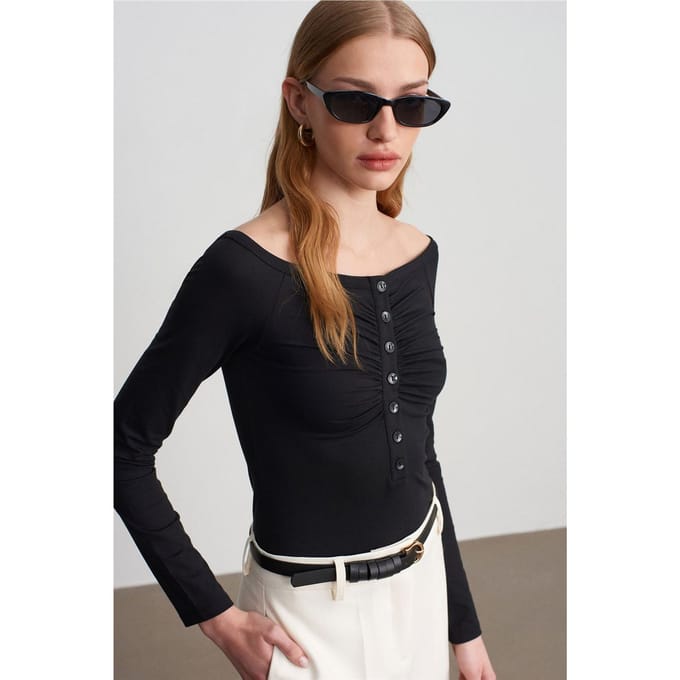 Slim-fit Bootuit Top