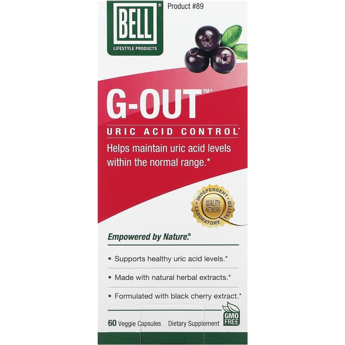 G-Out, Urinezuur Controle, 60 Veggie Capsules