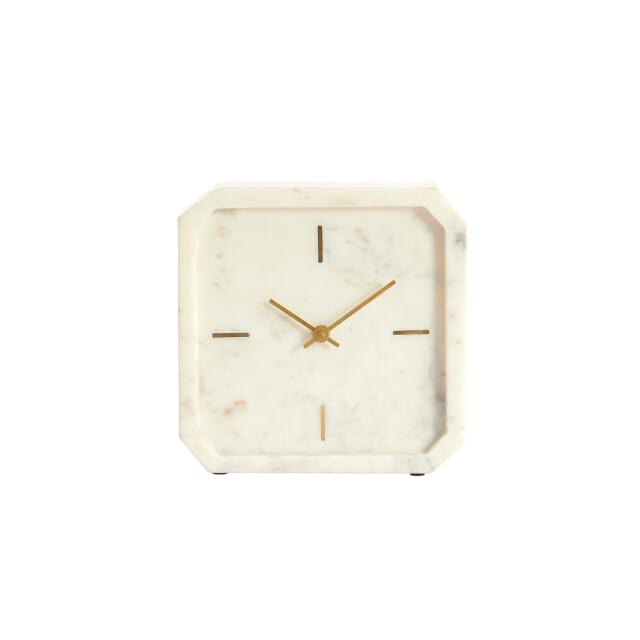 Light & Living - Klok PABLIA - 20.5x6x20.5 cm - Wit