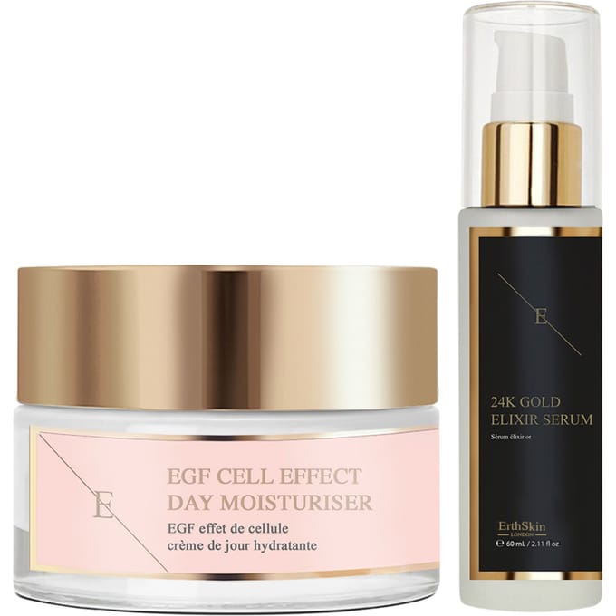 ErthSkin London Anti-rimpel Elixir Serum 24-karaats goud + EGF Cell Effect Day Moisturizer 50