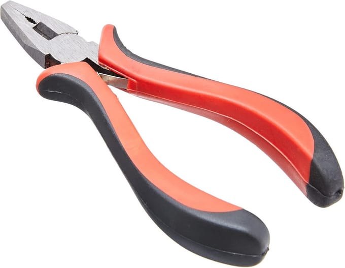 Mini-combi-tang - Multitool tang - Grijpen houden snijden - Softgrip handgrepen - 17 cm - Grijs