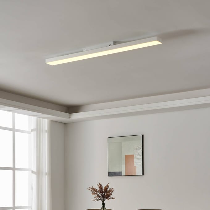 EGLO connect.z Turcona-Z Smart Plafondlamp - 120 cm - Wit - Instelbaar RGB & wit licht - Dimbaar - Zigbee