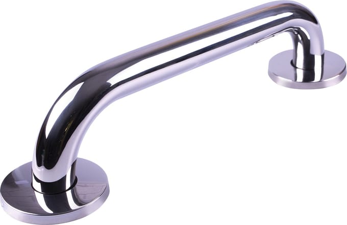 Aidapt RVS rechte handgreep - Gepolijste afwerking 30 cm - Zilver