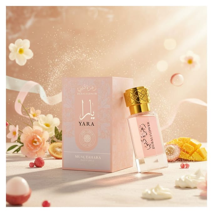 Eau de Parfum Dubai Flower Yara Musk Tahara Parfumconcentraat