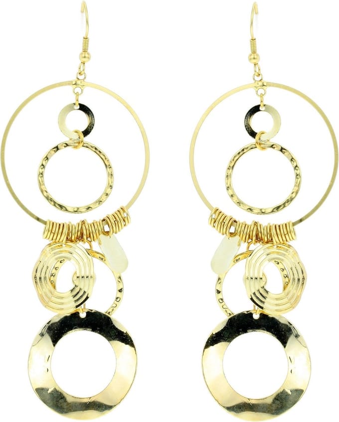Behave - Oorbellen dames - Goudkleur lang - Boho chic - Feeststijl