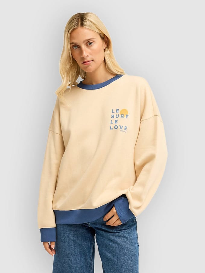 Billabong Le Love Surf Sweatshirt Geel S Vrouw