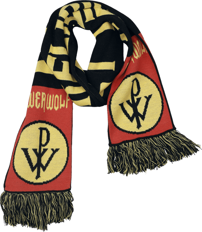 Powerwolf Soccer Scarf Heren Sjaal - meerkleurig - Standard