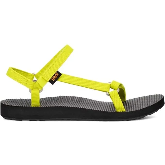 Teva ORIGINAL UNIVERSAL SLIM - Dames Sandalen - Zwart/Geel - Maat 36