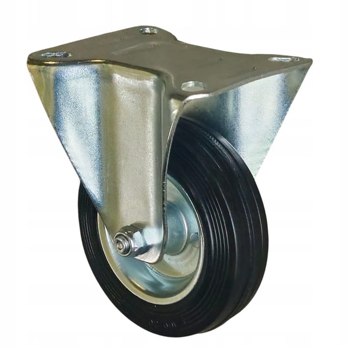 Wiko Vast Wiel Ø100mm Rubber 100kg voor Industriële Karren