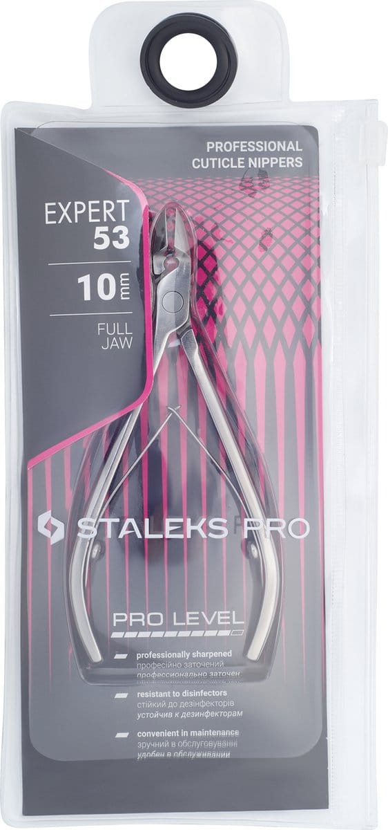 Staleks Pro Expert 53 - 10mm - Full Jaw - Cuticle Nippers