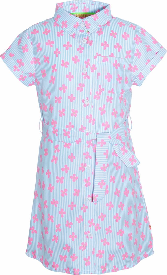 SOMEONE MARIT-SG-51-A Meisjes Jurk - LIGHT BLUE - Maat 92