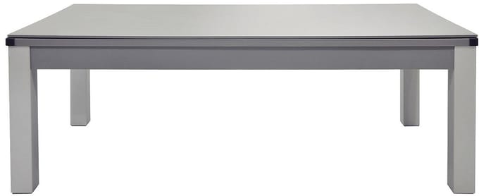 Vente-unique Convertibele tafel - Biljart & Pingpong - 213 x 112 x 81,5 cm - Grijs - BALTHAZAR