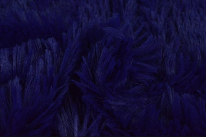 40 meter langharig bont - Donkerblauw - Pluche stoffen - 150cm breed