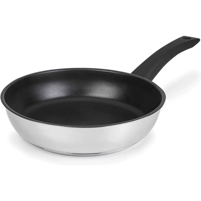 Gladde koekenpan van roestvrij staal Lacor Home 18/10 D,20 cm