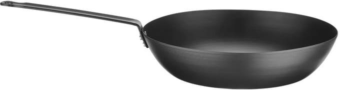 HENDI Wok – Carbon Staal – Ergonomische Handgreep – Ø30 cm – 53 cm Lengte