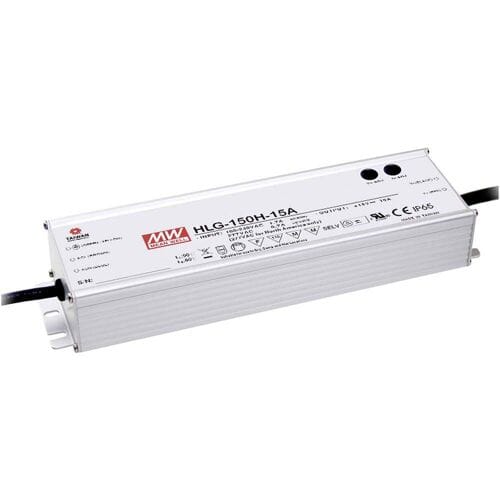 MEAN WELL HLG-150H-30A LED-driver, LED-transformator Constante spanning, Constante stroomsterkte 150 W 5 A 30 V/DC PFC-schakeling,...
