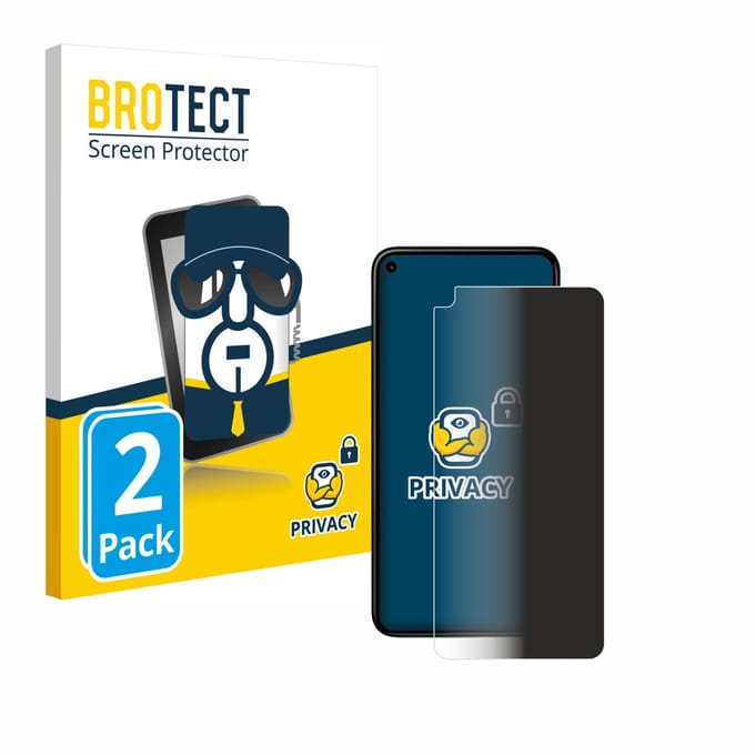 BROTECT - privacy screenprotector voor Google Pixel 5 - Folie Beschermfolie Blauwlichtfilter 2 Stuks