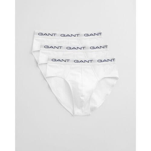 Gant Ondermode Uni Color Brief 3Pack Wit / male