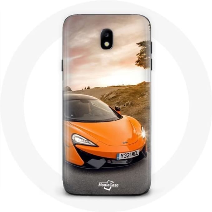 Coque pour Samsung Galaxy j7 2017 Formule 1 McLaren F1 Orange