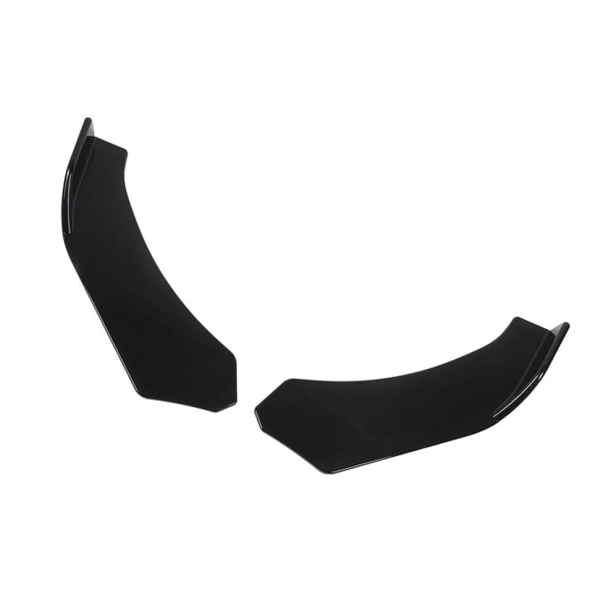2 stuks Voorbumperlip Universeel Glanzend Zwart 57cm Links Rechts Bumperlip Splitters Winglets voor gray