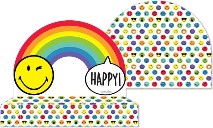 Amscan Uitnodigingen Smileys Junior 14x8 Cm Papier 8 Stuks