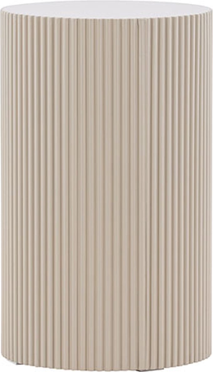 Lenox hoektafel Ø30 cm sokkel beige.