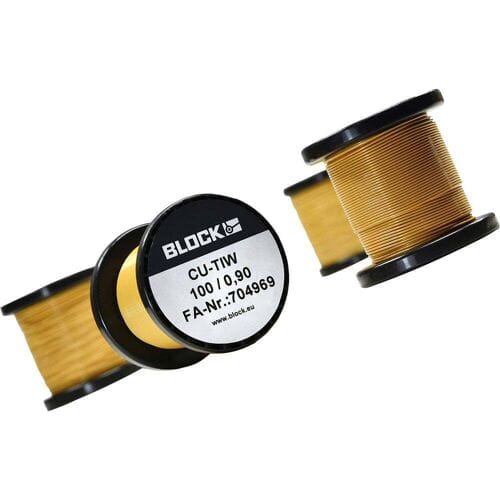 BLOCK Koperdraad gelakt Buitendiameter (incl. isolatielak): 0.90 mm 14.9 m 0.10 kg