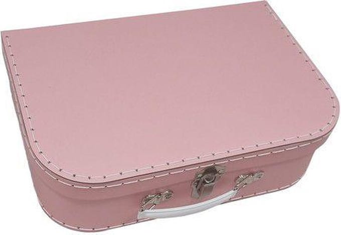 Koffertje karton roze Groot 35,3x23,7x9,8CM
