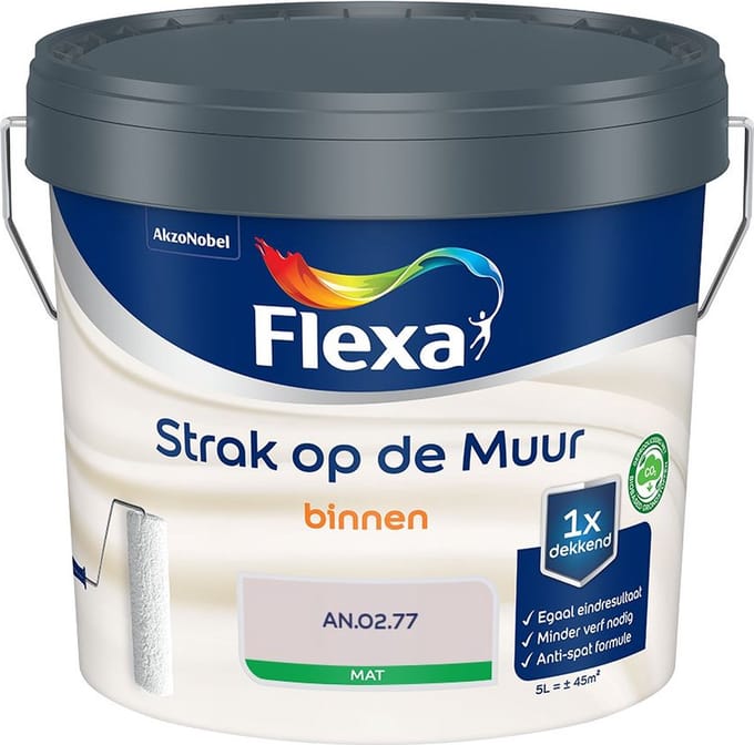 Flexa - Strak Op De Muur Binnen Mat - An.02.77 - Mengverf - 5 L