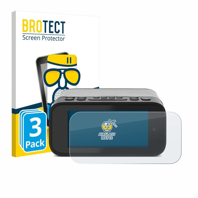 BROTECT - Screenprotector voor TechniSat Digitradio 52 BT - Folie Beschermfolie Beschermglas matte 3 Stuks