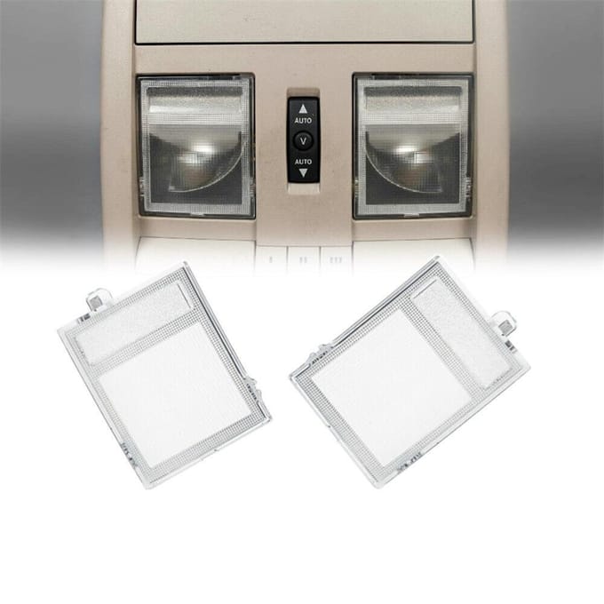Couvercle de lumière de dôme aérien transparent L + R, pour Jeep Dodge Chrysler Chall 05-20 gray